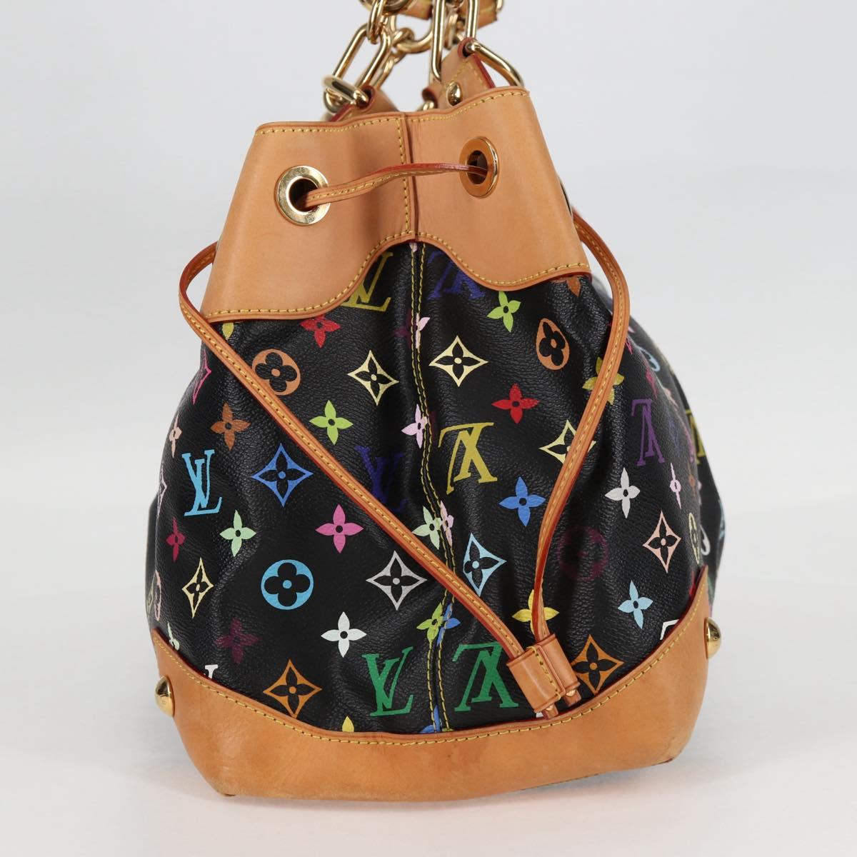 LOUIS VUITTON Monogram Multicolor Ursula Tote Bag Black M40124 LV Auth 123617SAV