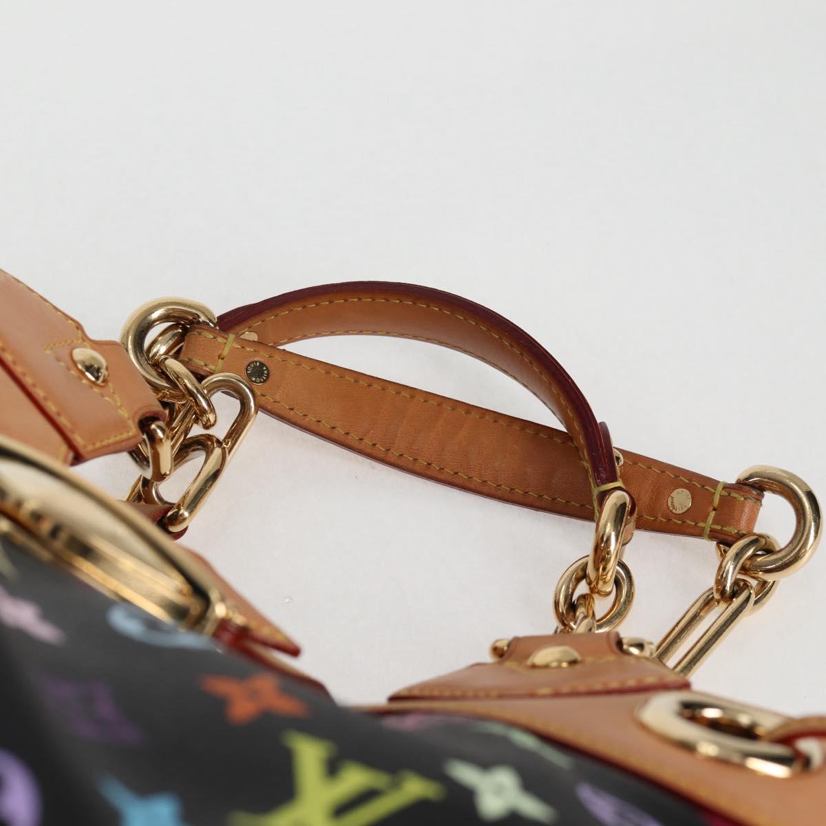 LOUIS VUITTON Monogram Multicolor Ursula Tote Bag Black M40124 LV Auth 123617V