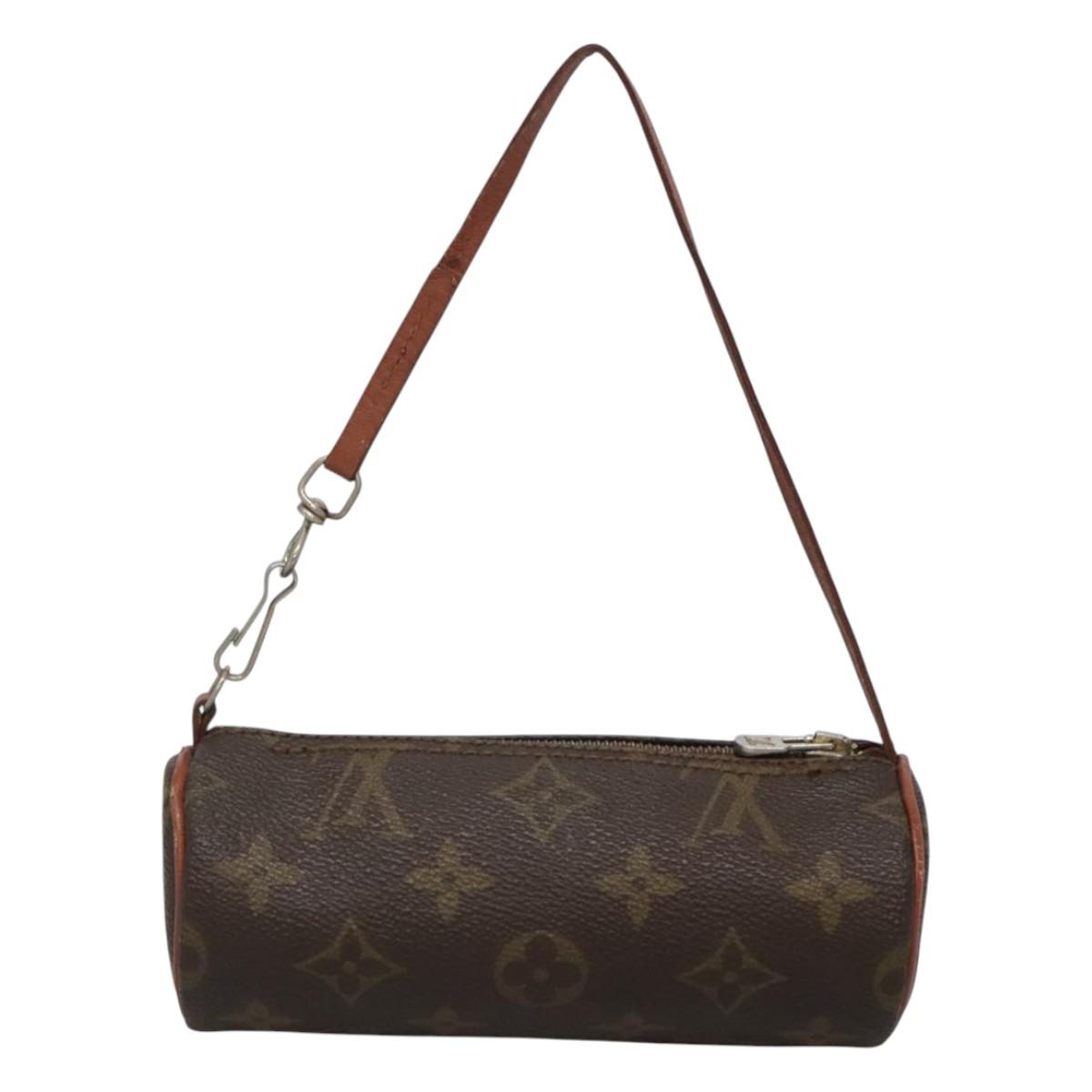 LOUIS VUITTON Monogram Papillon Pouch LV Auth 123641
