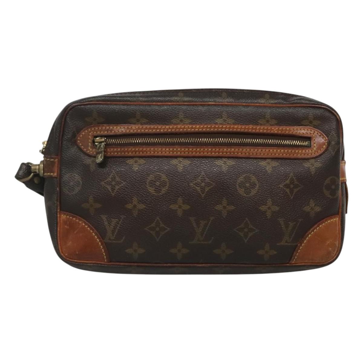 LOUIS VUITTON Monogram Marly Dragonne GM Clutch Bag M51825 LV Auth 123659