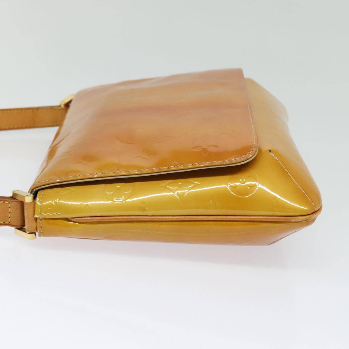 LOUIS VUITTON Monogram Vernis Thompson Street Bag Beige M91301 LV Auth 123678