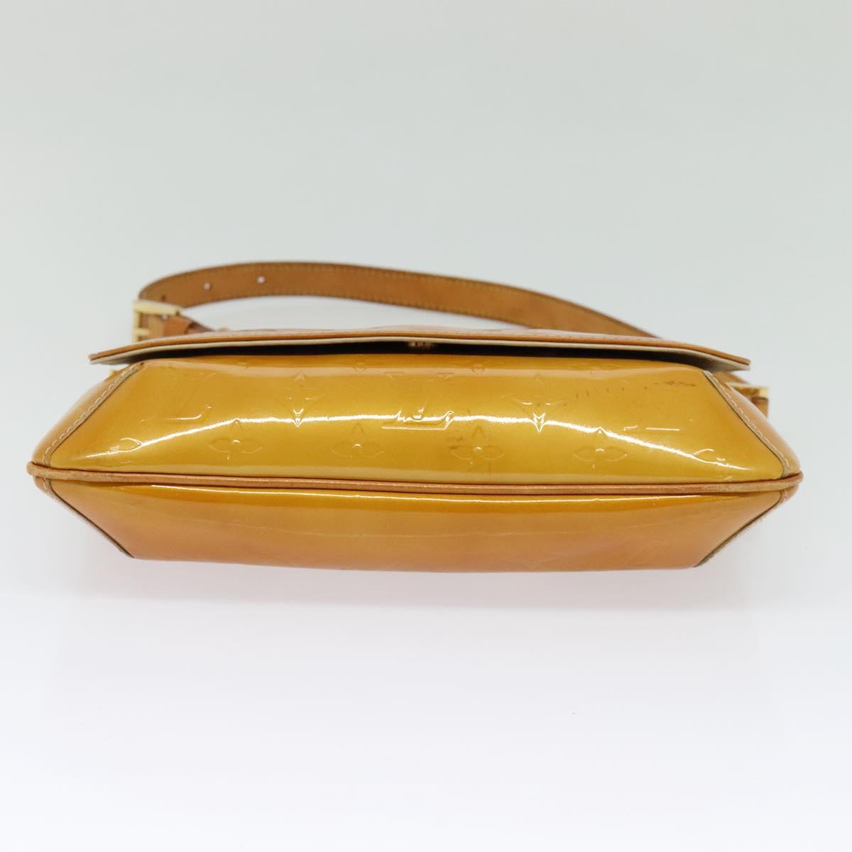 LOUIS VUITTON Monogram Vernis Thompson Street Bag Beige M91301 LV Auth 123678