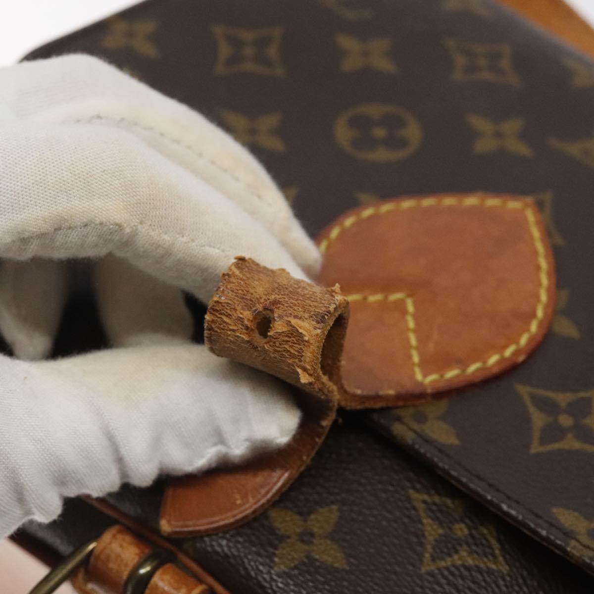 LOUIS VUITTON Monogram Cartouchiere MM Shoulder Bag M51253 LV Auth 123706