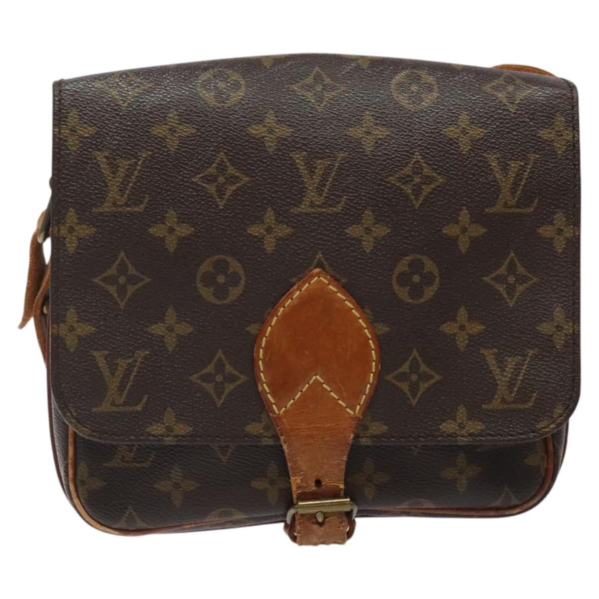 LOUIS VUITTON Monogram Cartouchiere MM Shoulder Bag M51253 LV Auth 123706