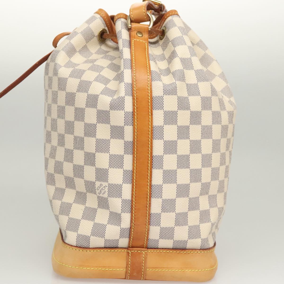 LOUIS VUITTON Damier Azur Noe Shoulder Bag N42222 LV Auth 123746