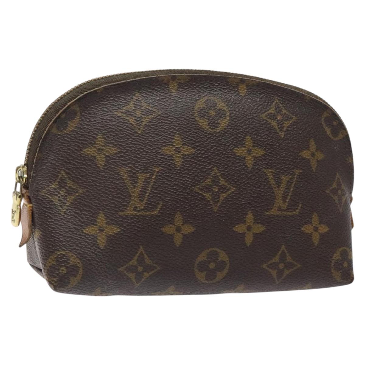 LOUIS VUITTON Monogram Pochette Cosmetic PM Cosmetic Pouch M47515 LV Auth 123776