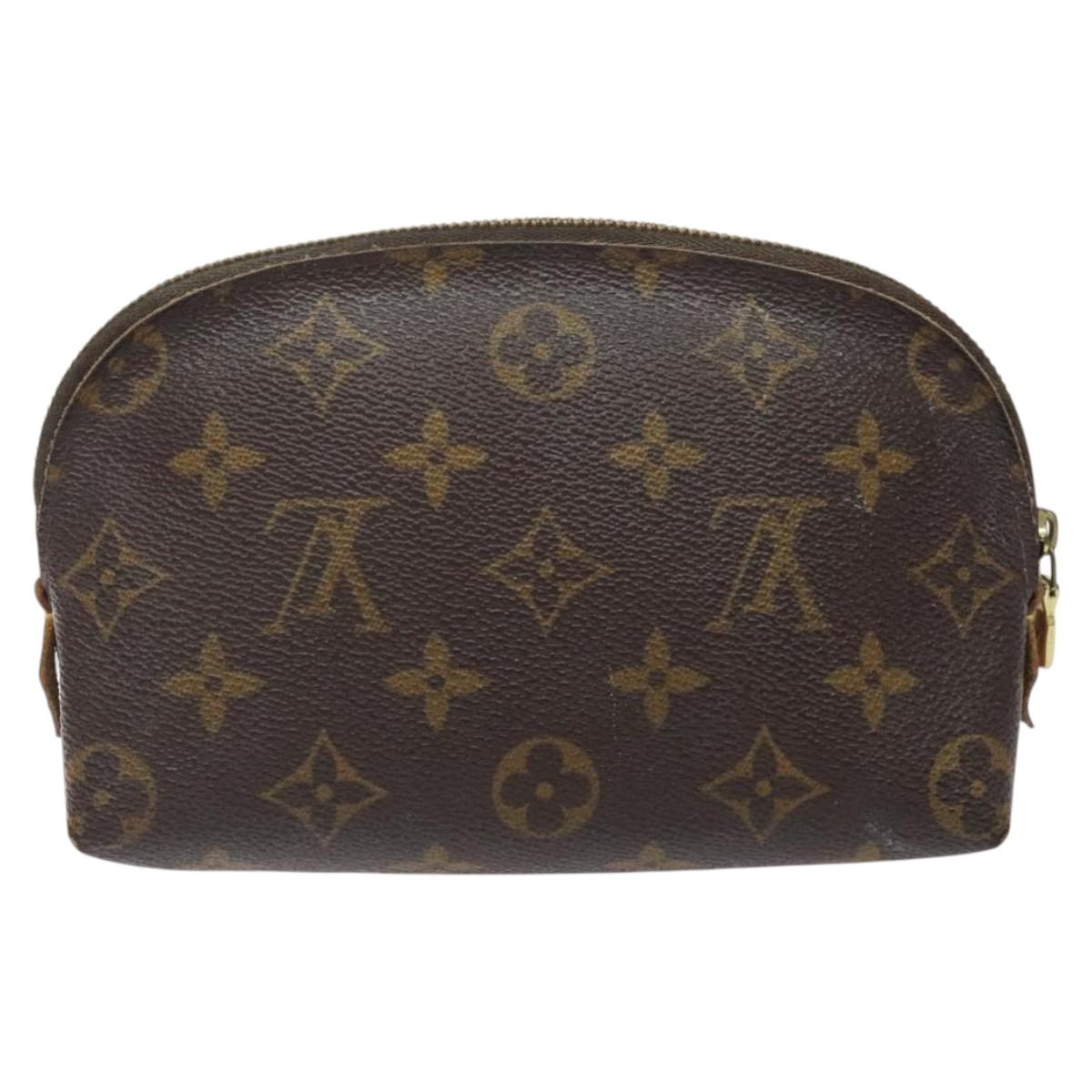 LOUIS VUITTON Monogram Pochette Cosmetic PM Cosmetic Pouch M47515 LV Auth 123776