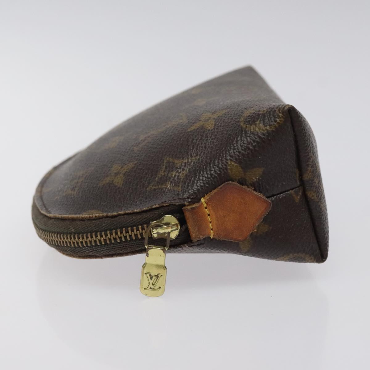 LOUIS VUITTON Monogram Pochette Cosmetic PM Cosmetic Pouch M47515 LV Auth 123776