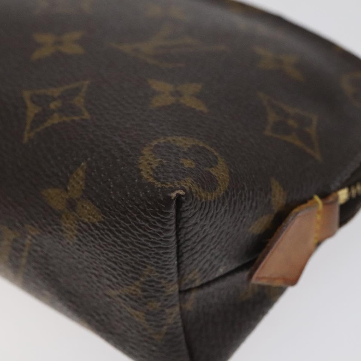 LOUIS VUITTON Monogram Pochette Cosmetic PM Cosmetic Pouch M47515 LV Auth 123776