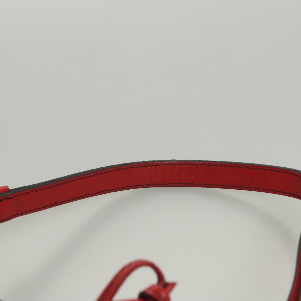 LOUIS VUITTON Epi Noe Shoulder Bag Bicolor Black Red M44017 LV Auth 123803