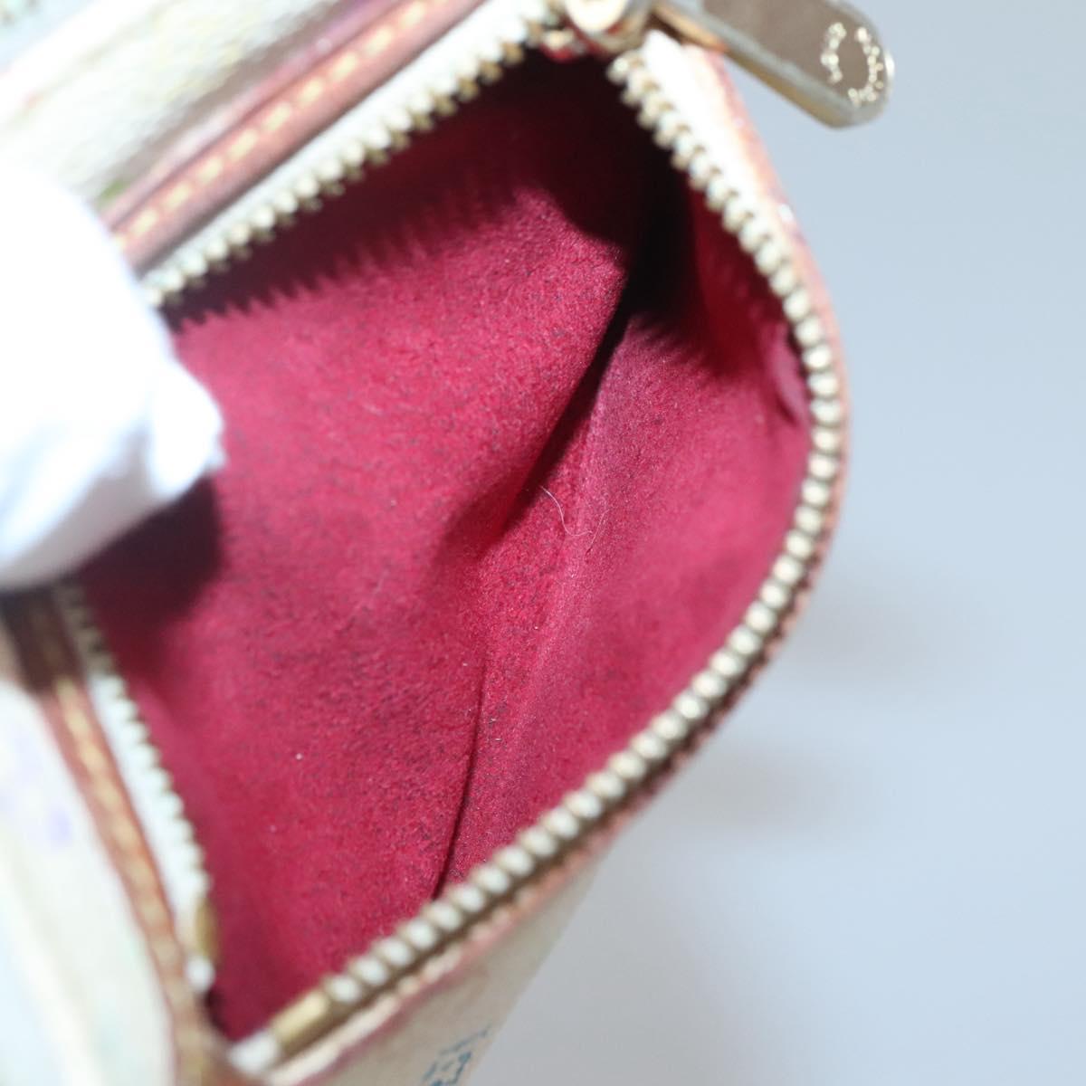 LOUIS VUITTON Monogram Multicolor Pochette MM Pouch White M60028 LV Auth 123829