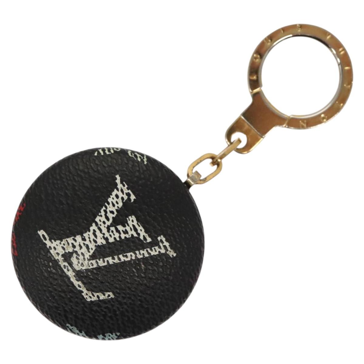 LOUIS VUITTON Monogram Multicolor Astropill Key Holder Black M51912 Auth 123834