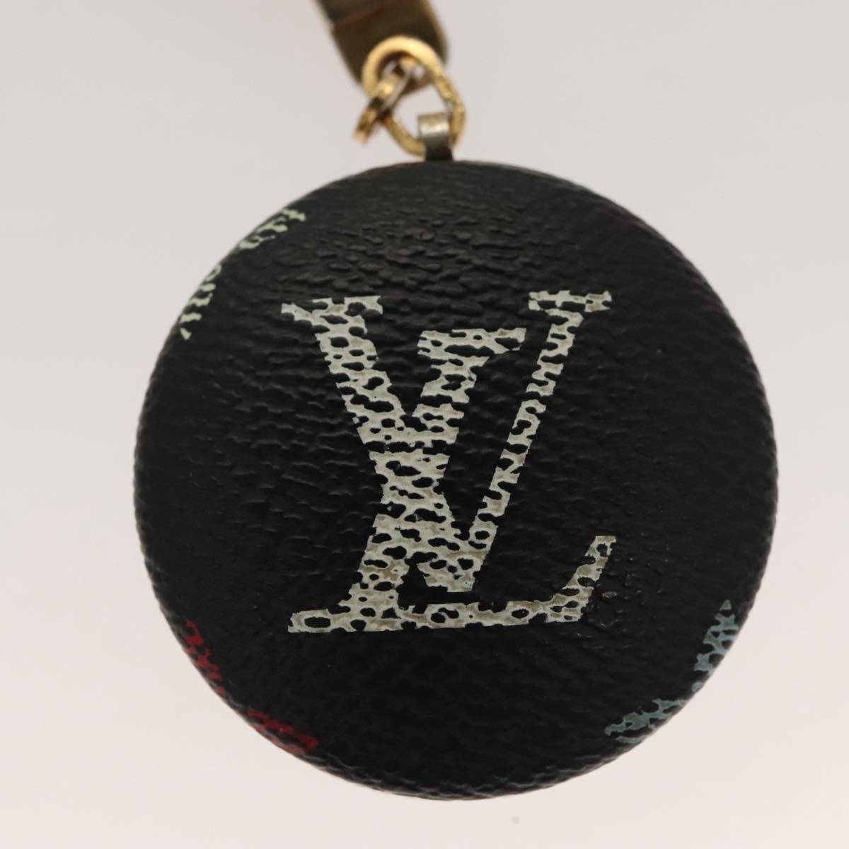 LOUIS VUITTON Monogram Multicolor Astropill Key Holder Black M51912 Auth 123834