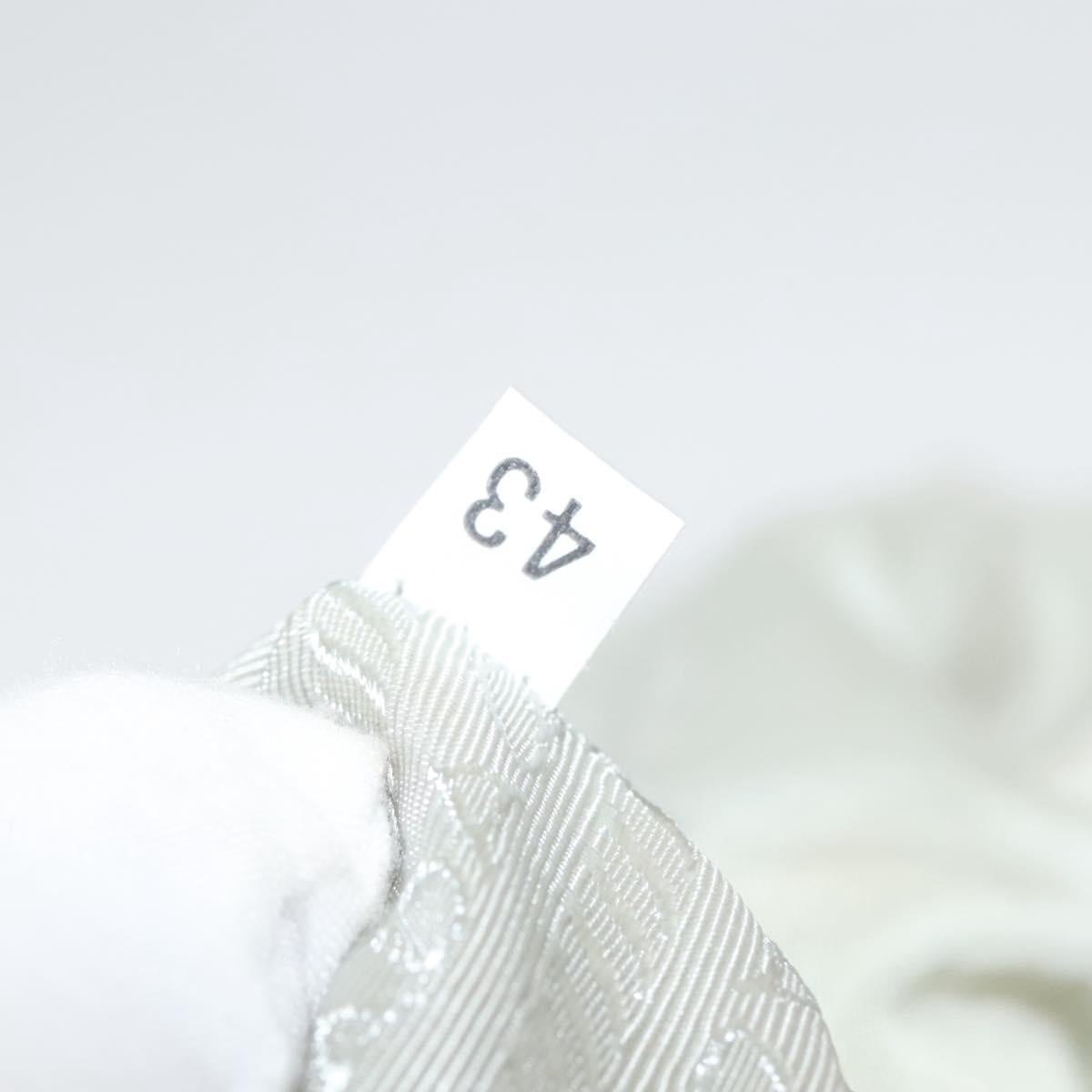 PRADA Shoulder Bag Nylon Silver Gray Auth 123869