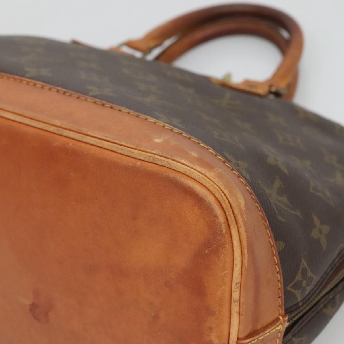 LOUIS VUITTON Monogram Alma Hand Bag M51130 LV Auth 123879