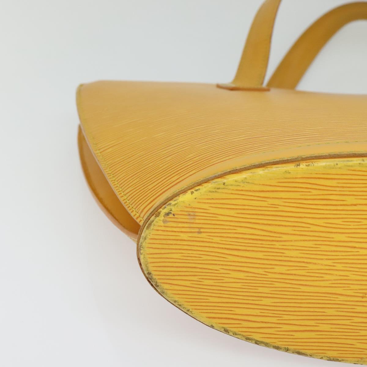 LOUIS VUITTON Epi Saint Jacques Hand Bag Yellow M52279 LV Auth 123915