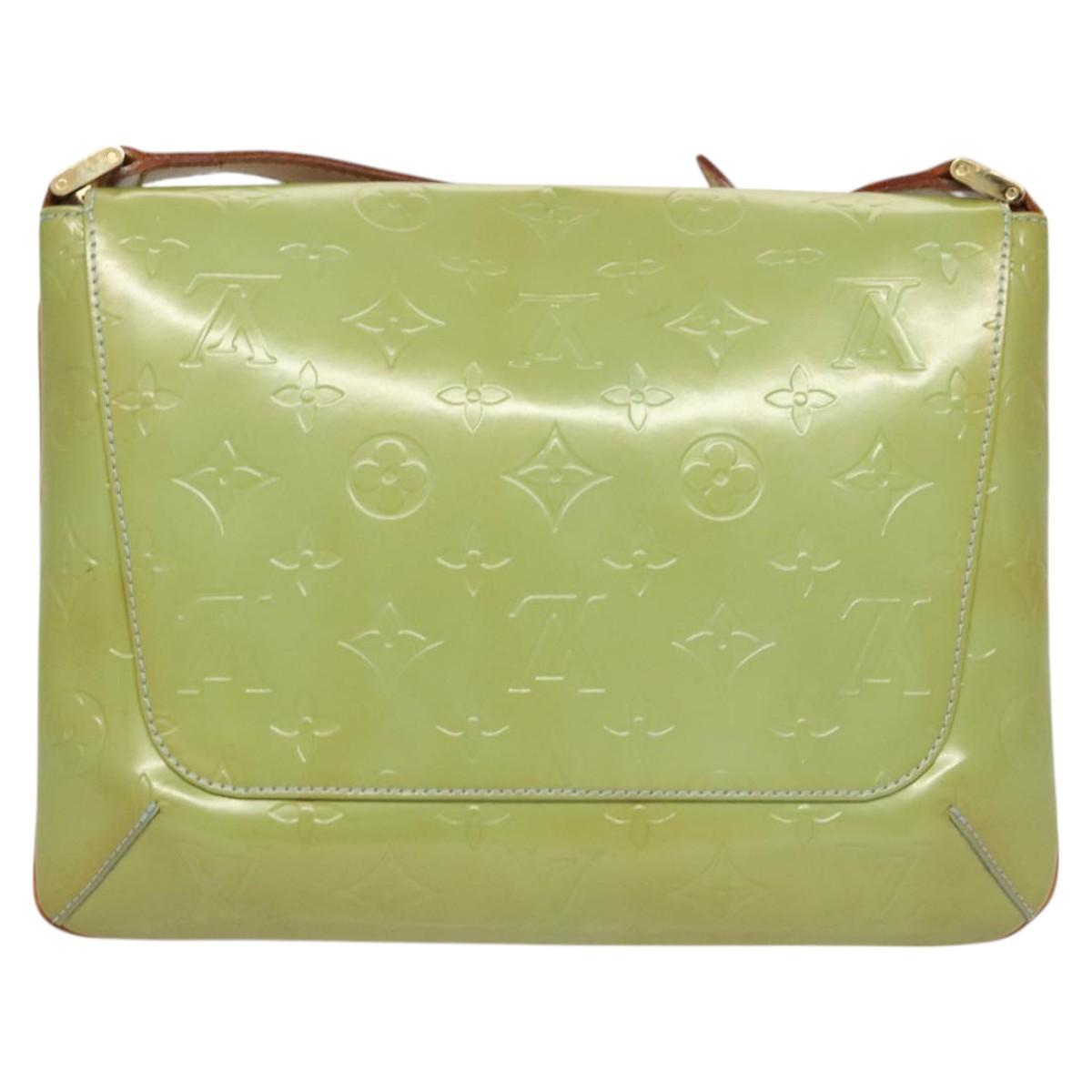 LOUIS VUITTON Monogram Vernis Thompson Street Bag Baby Blue M91009 Auth 123963