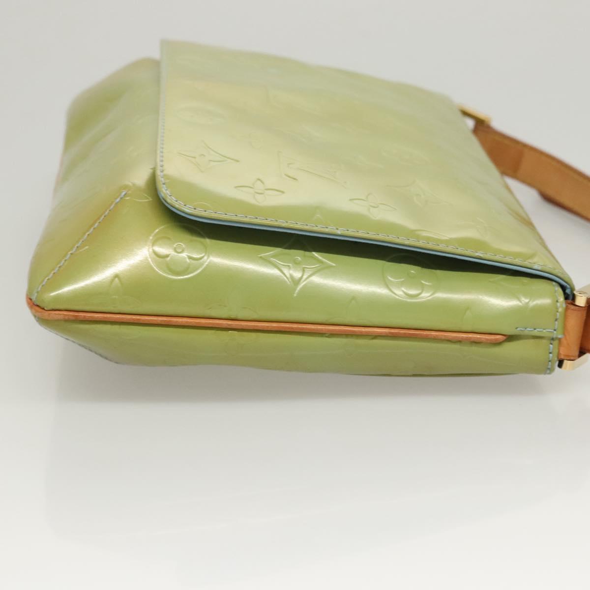 LOUIS VUITTON Monogram Vernis Thompson Street Bag Baby Blue M91009 Auth 123963