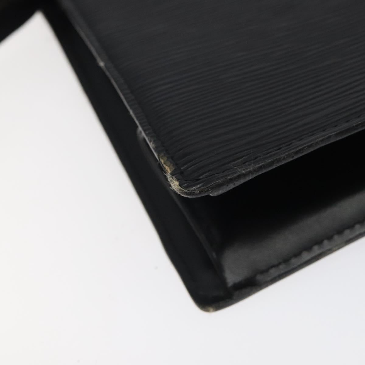 LOUIS VUITTON Epi Trousse Crete Pouch Black M48402 LV Auth 123988