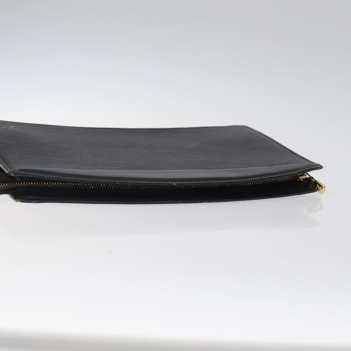 LOUIS VUITTON Epi Trousse Crete Pouch Black M48402 LV Auth 123988