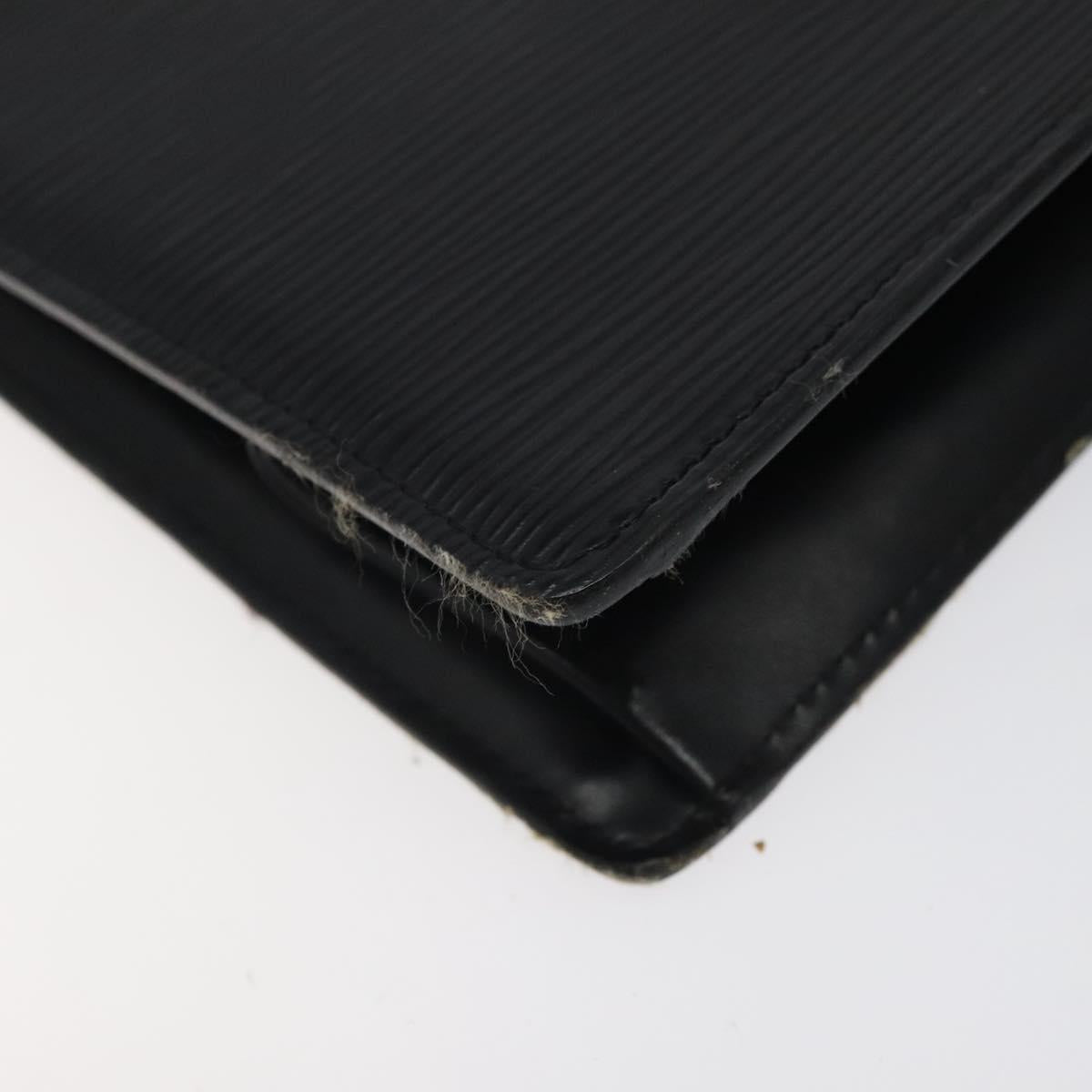 LOUIS VUITTON Epi Trousse Crete Pouch Black M48402 LV Auth 123988