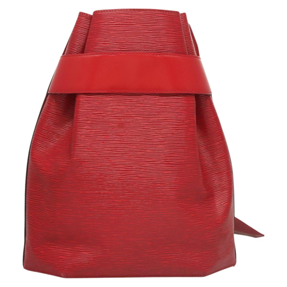 LOUIS VUITTON Epi Sac Depaule GM Shoulder Bag Red M80197 LV Auth 123989