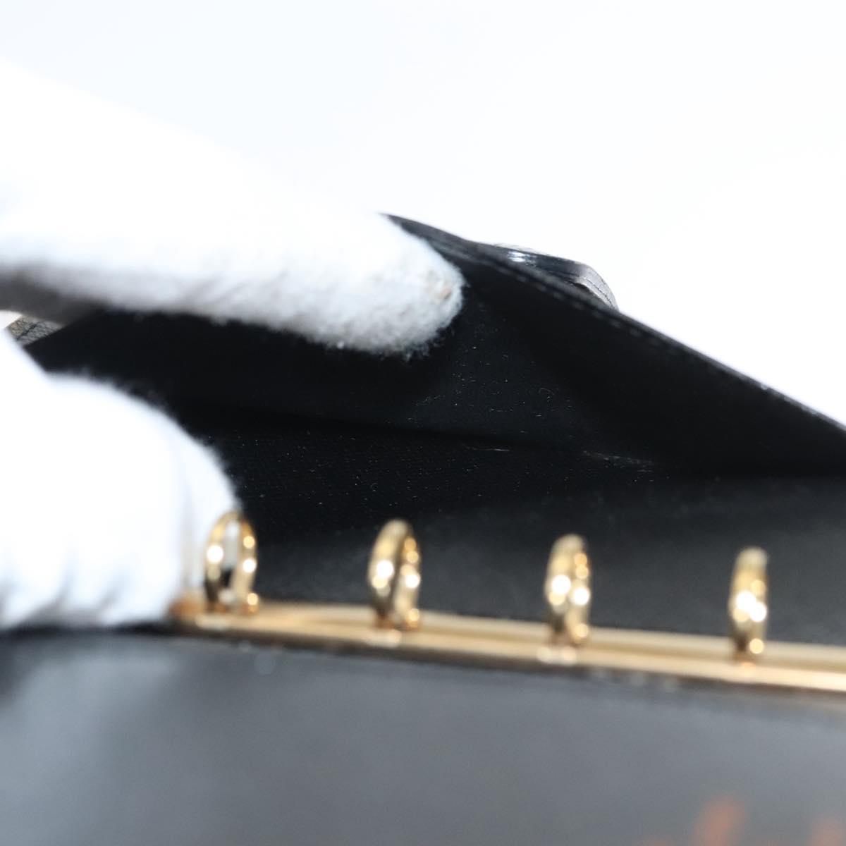 LOUIS VUITTON Epi Agenda PM Day Planner Cover Black R20052 LV Auth 124013