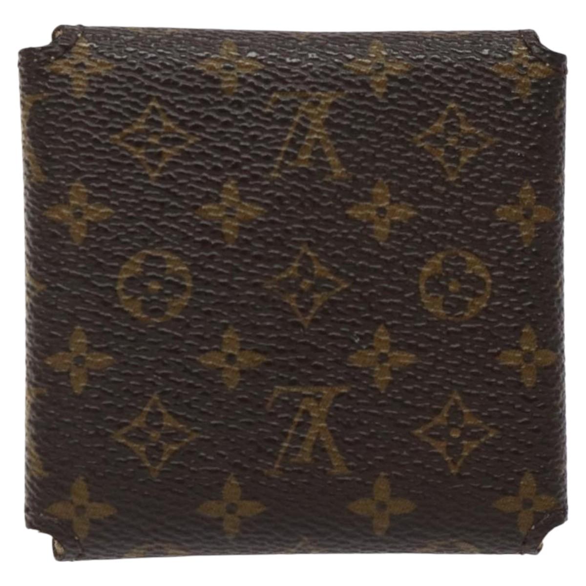 LOUIS VUITTON Monogram Jewelry Case Jewelry Box LV Auth 124038