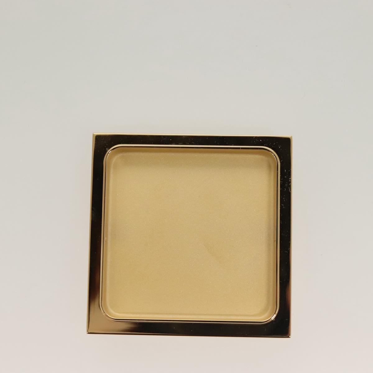 LOUIS VUITTON Monogram Metalgram Box metal Gold GI1139 LV Auth 124053M