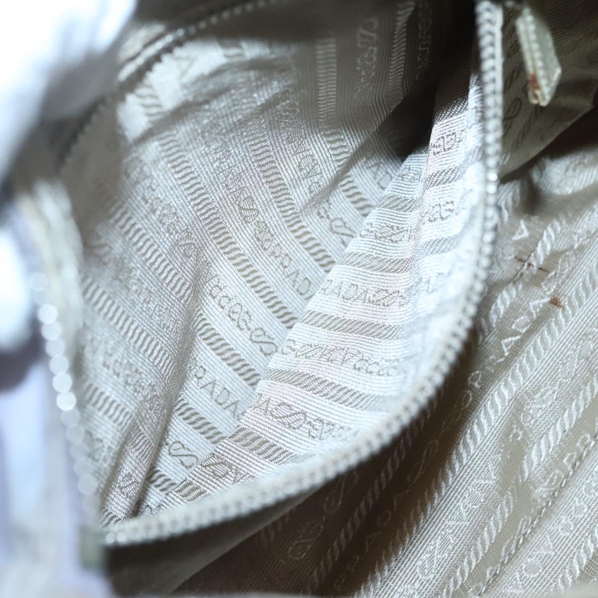 PRADA Shoulder Bag Nylon Purple Silver Auth 124063