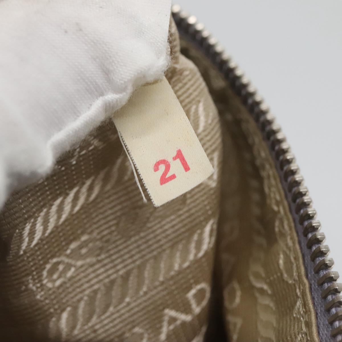 PRADA Shoulder Bag Nylon Purple Silver Auth 124063