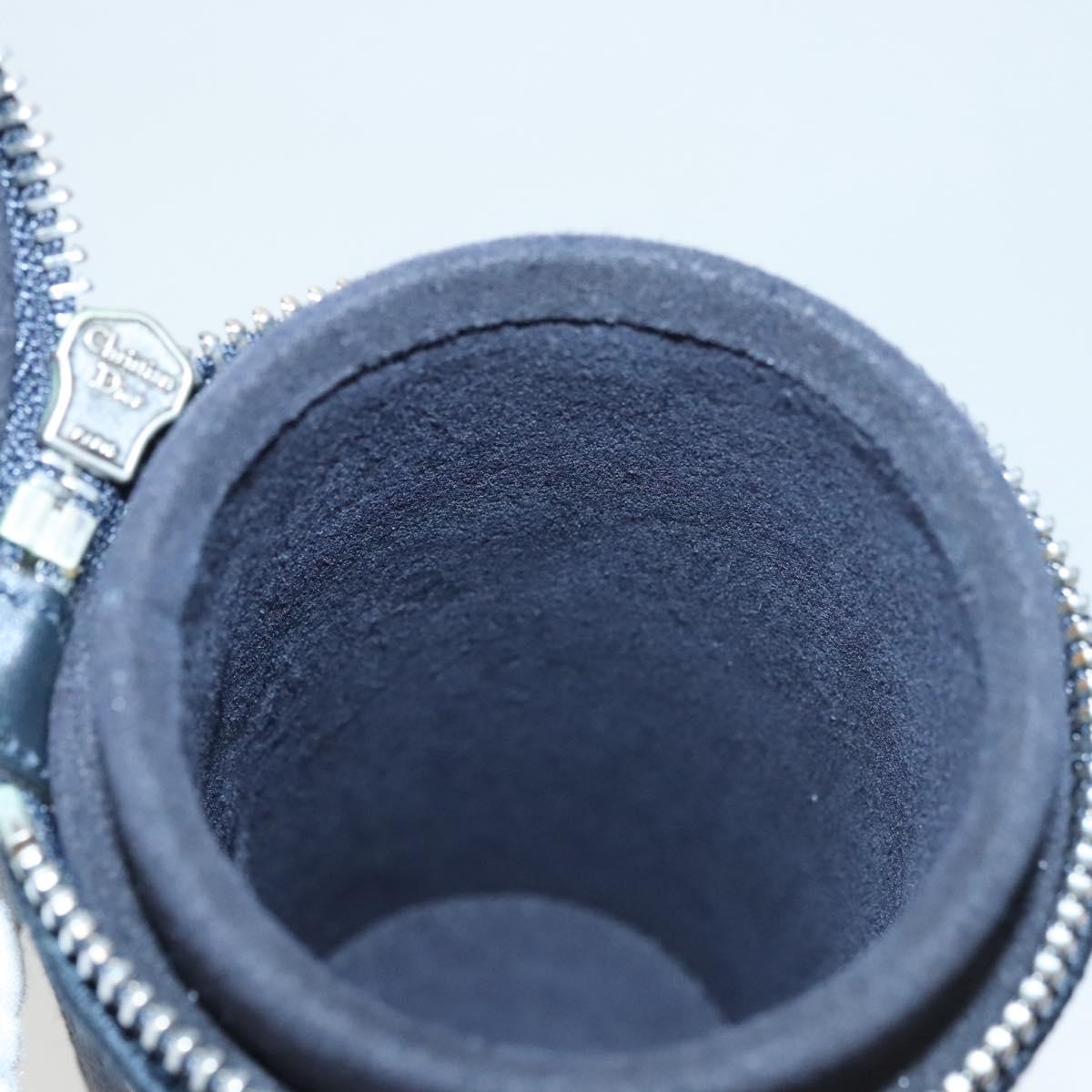 Christian Dior Oblique Fragrance Case Accessory Case Canvas Navy Auth 124067