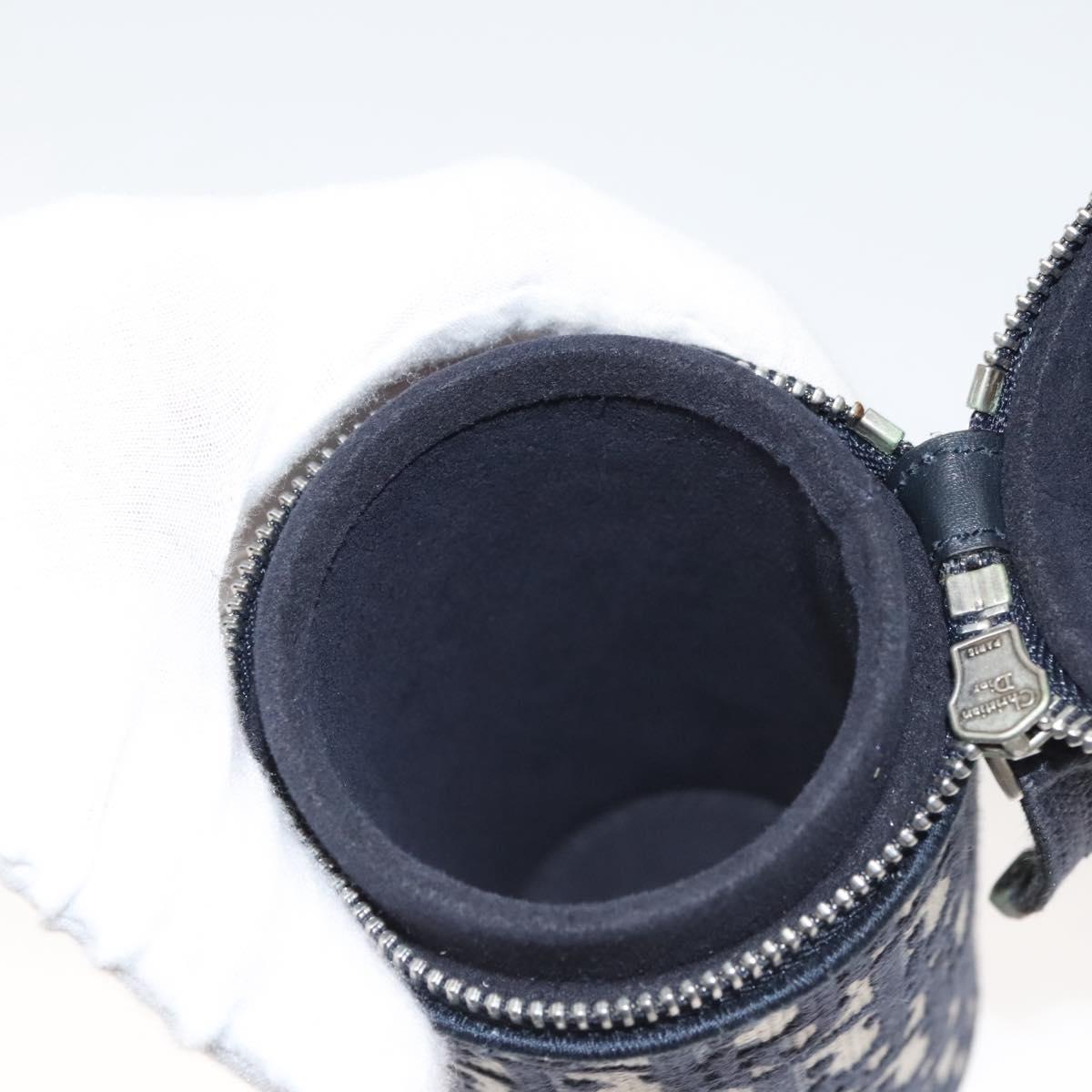 Christian Dior Oblique Fragrance Case Accessory Case Canvas Navy Auth 124067
