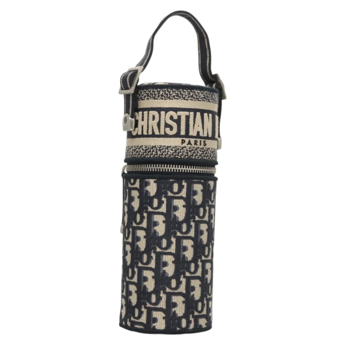 Christian Dior Oblique Fragrance Case Accessory Case Canvas Navy Auth 124067