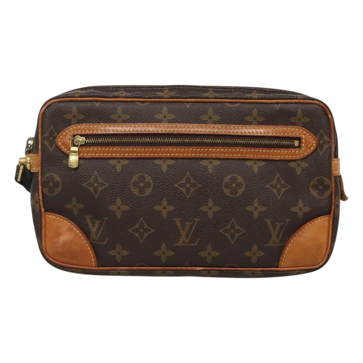 LOUIS VUITTON Monogram Marly Dragonne GM Clutch Bag M51825 LV Auth 124081