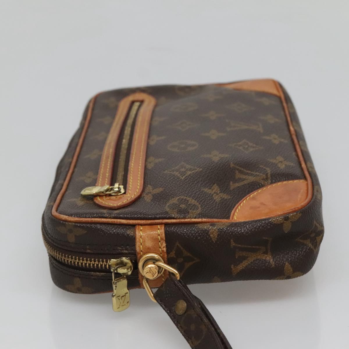 LOUIS VUITTON Monogram Marly Dragonne GM Clutch Bag M51825 LV Auth 124081