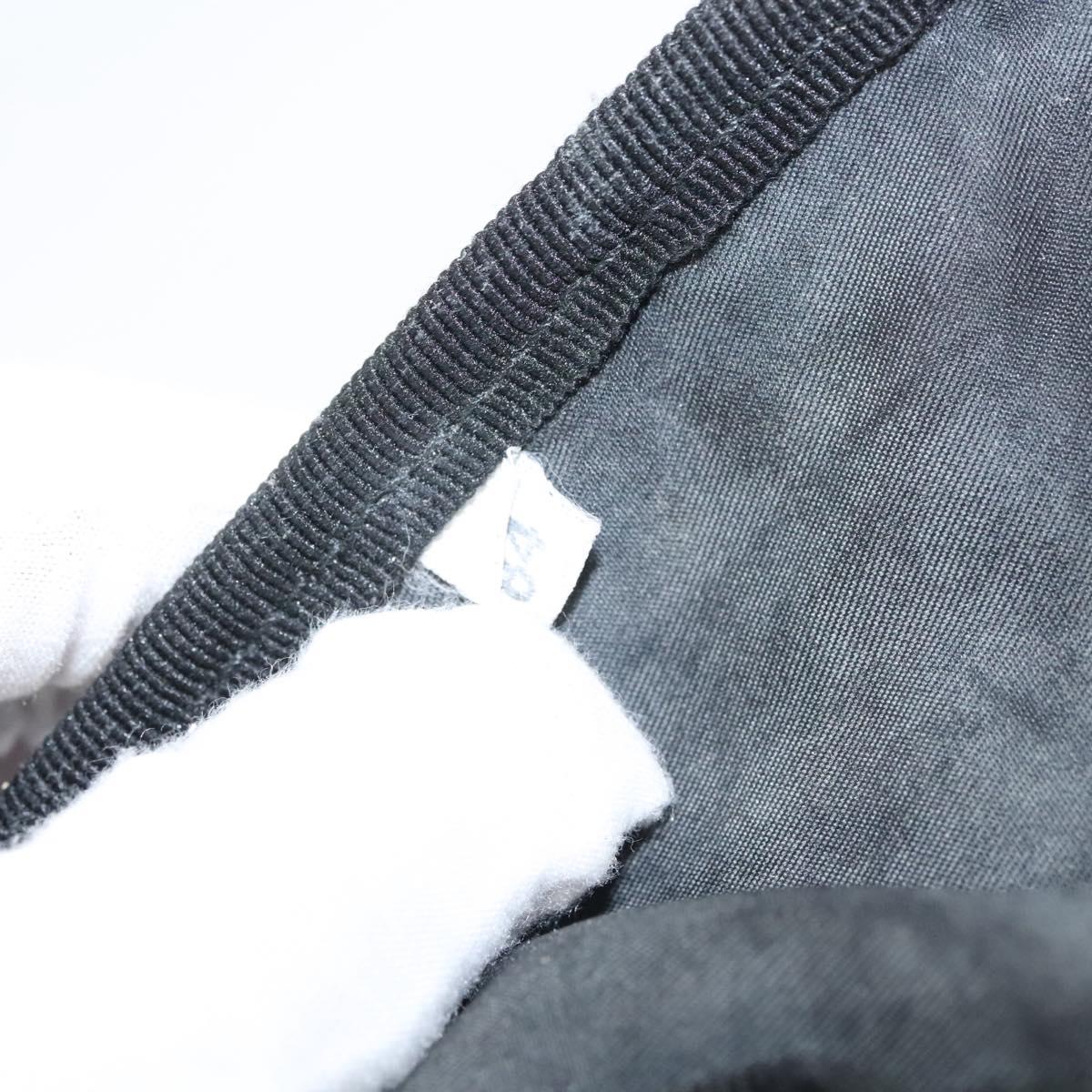 PRADA Backpack Nylon Black Silver Auth 124087