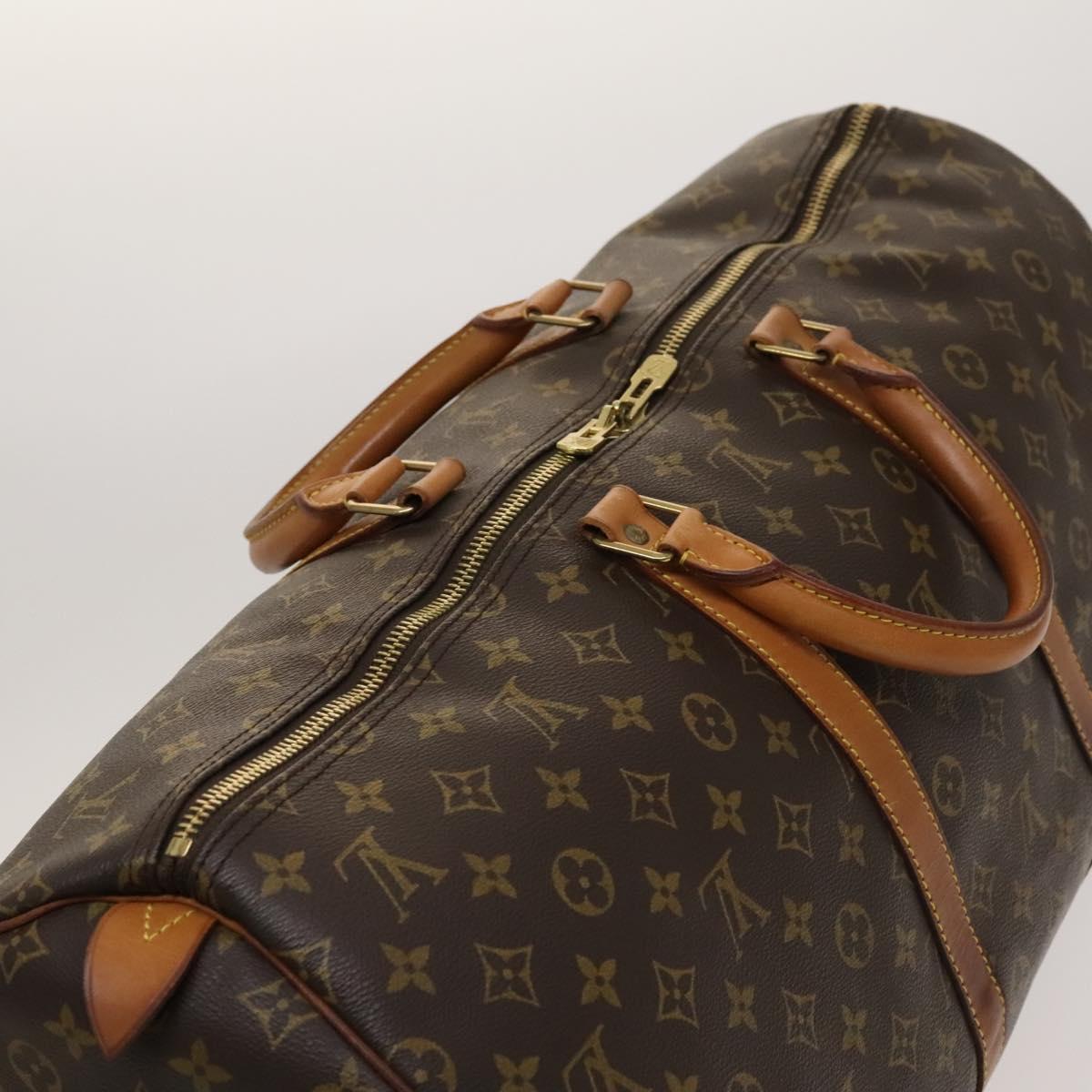 LOUIS VUITTON Monogram Keepall 55 Boston Bag M41424 LV Auth 124121