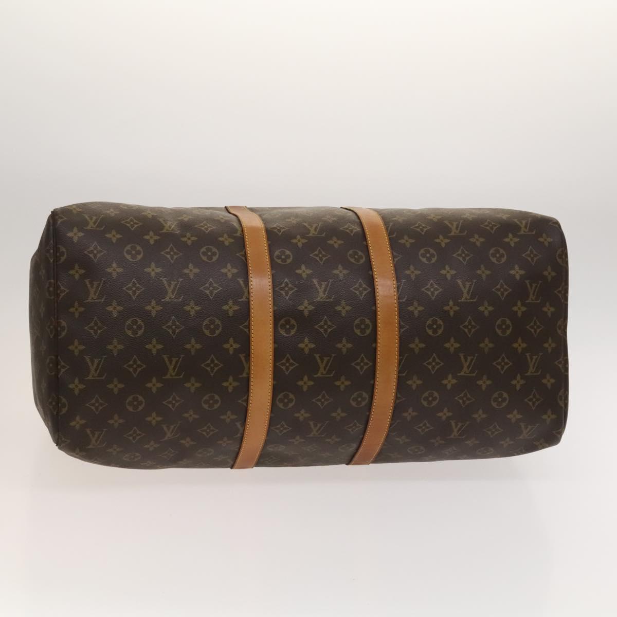 LOUIS VUITTON Monogram Keepall 55 Boston Bag M41424 LV Auth 124121