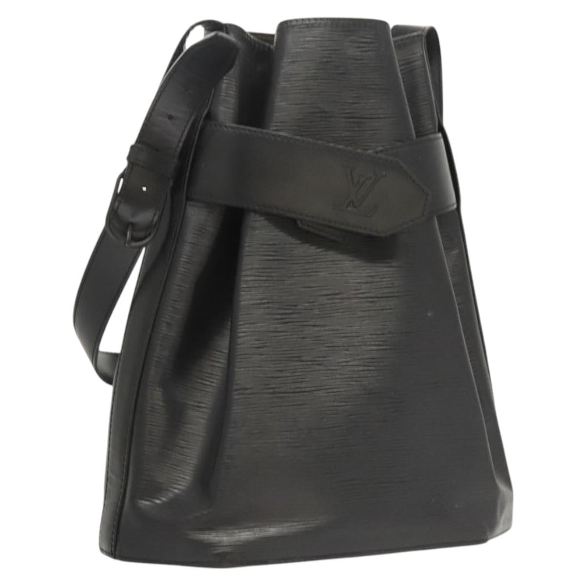 LOUIS VUITTON Epi Sac Depaule GM Shoulder Bag Black M80155 LV Auth 124212