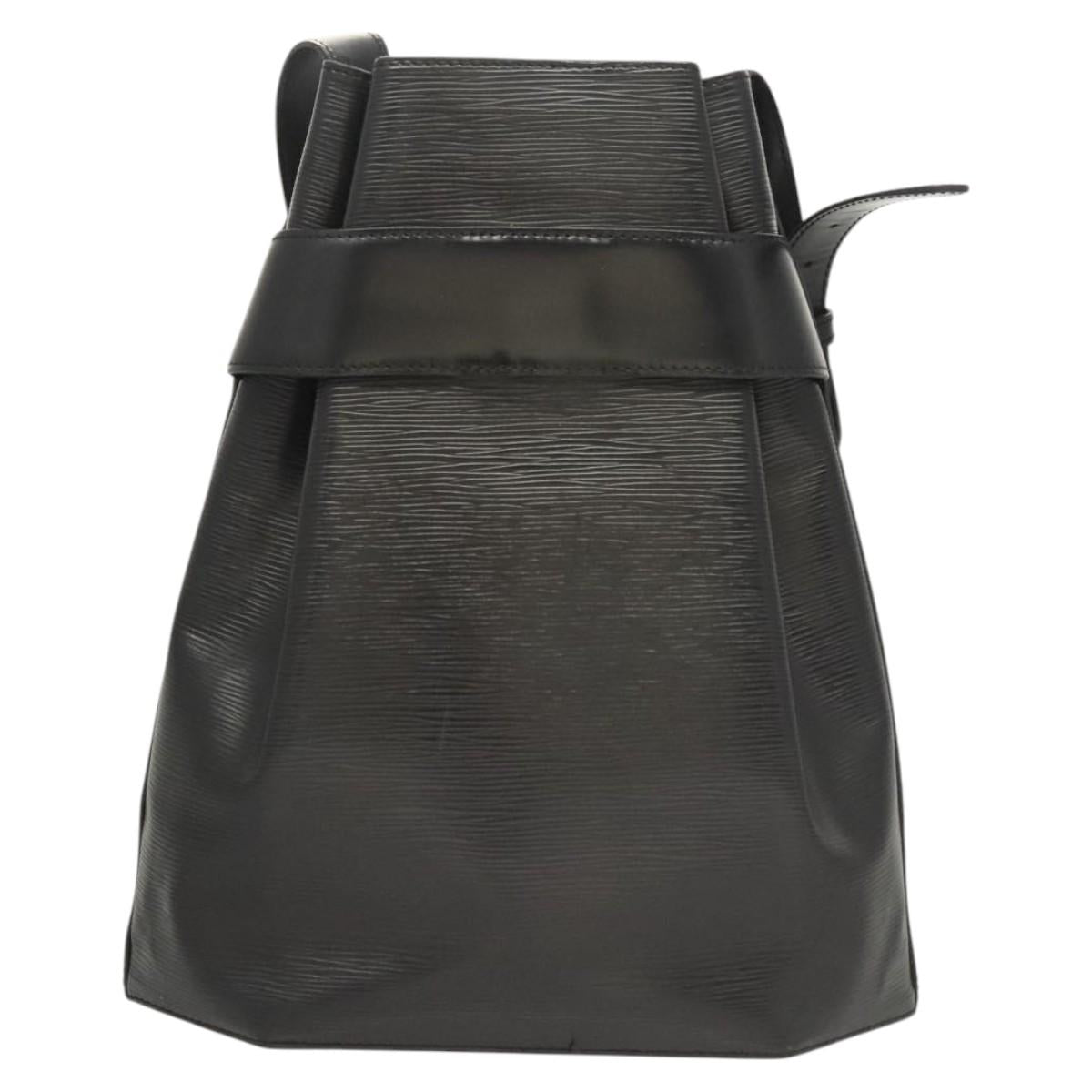 LOUIS VUITTON Epi Sac Depaule GM Shoulder Bag Black M80155 LV Auth 124212