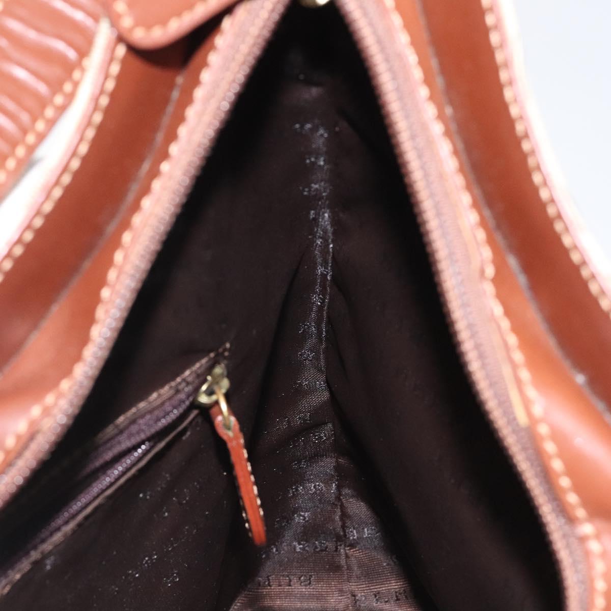 BURBERRY Nova Check Shoulder Bag PVC Beige Auth 124279