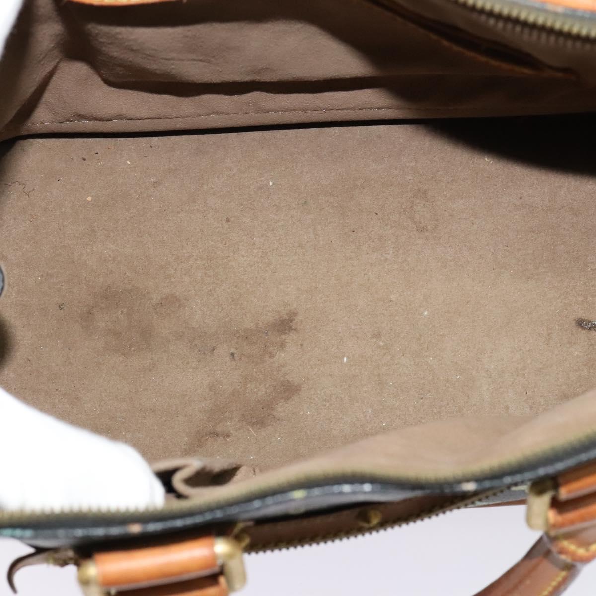 LOUIS VUITTON Monogram Multicolor Alma Hand Bag Black M92646 LV Auth 124283