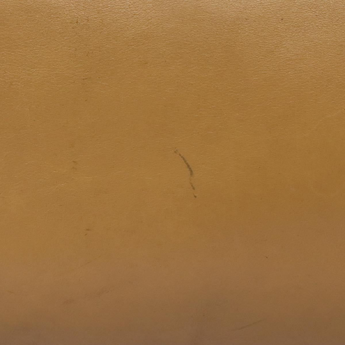 BOTTEGA VENETA INTRECCIATO Shoulder Bag Leather Beige Gold Auth 124293