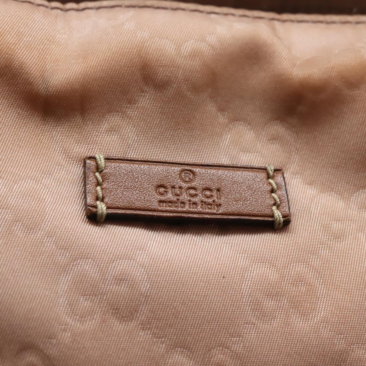GUCCI GG Canvas Tote Bag Nylon Pink Silver 295252 Auth 124326