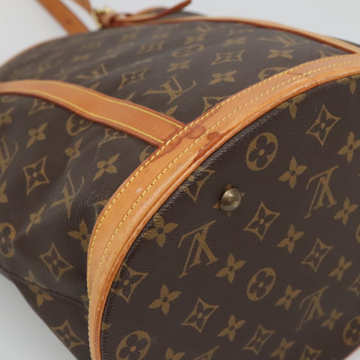 LOUIS VUITTON Monogram Bucket GM Shoulder Bag M42236 LV Auth 124334