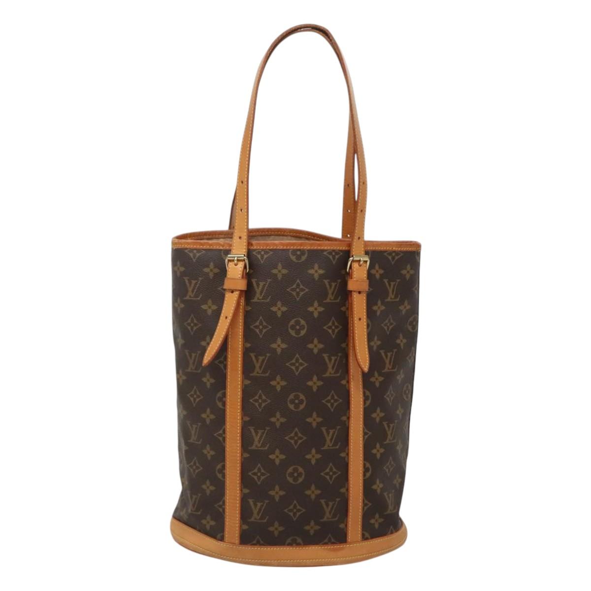 LOUIS VUITTON Monogram Bucket GM Shoulder Bag M42236 LV Auth 124334