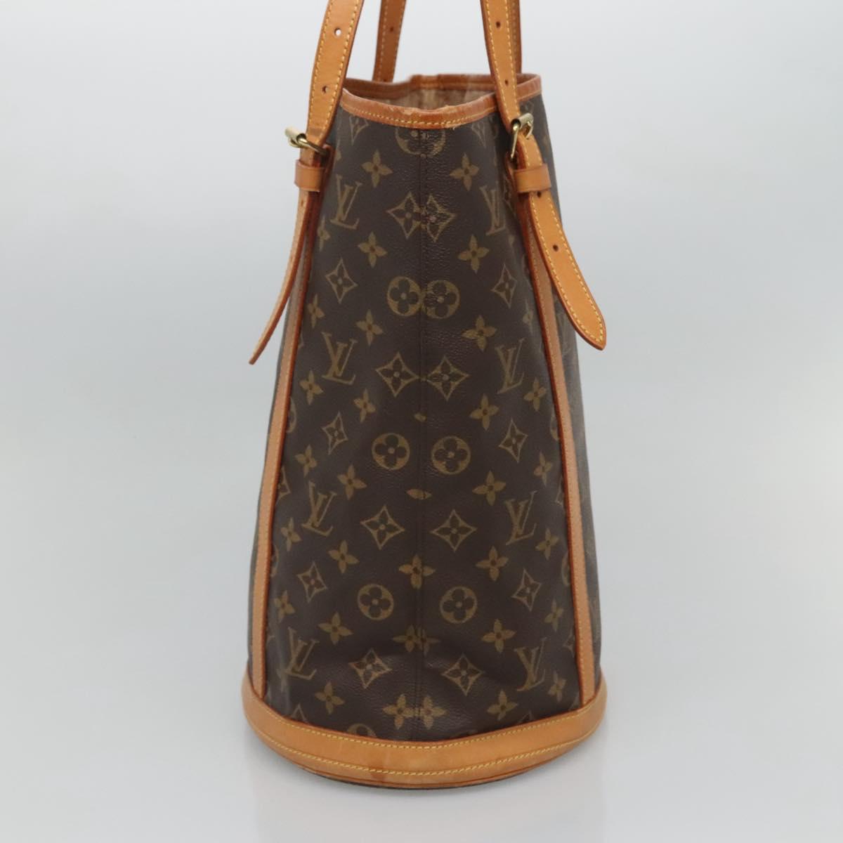 LOUIS VUITTON Monogram Bucket GM Shoulder Bag M42236 LV Auth 124334
