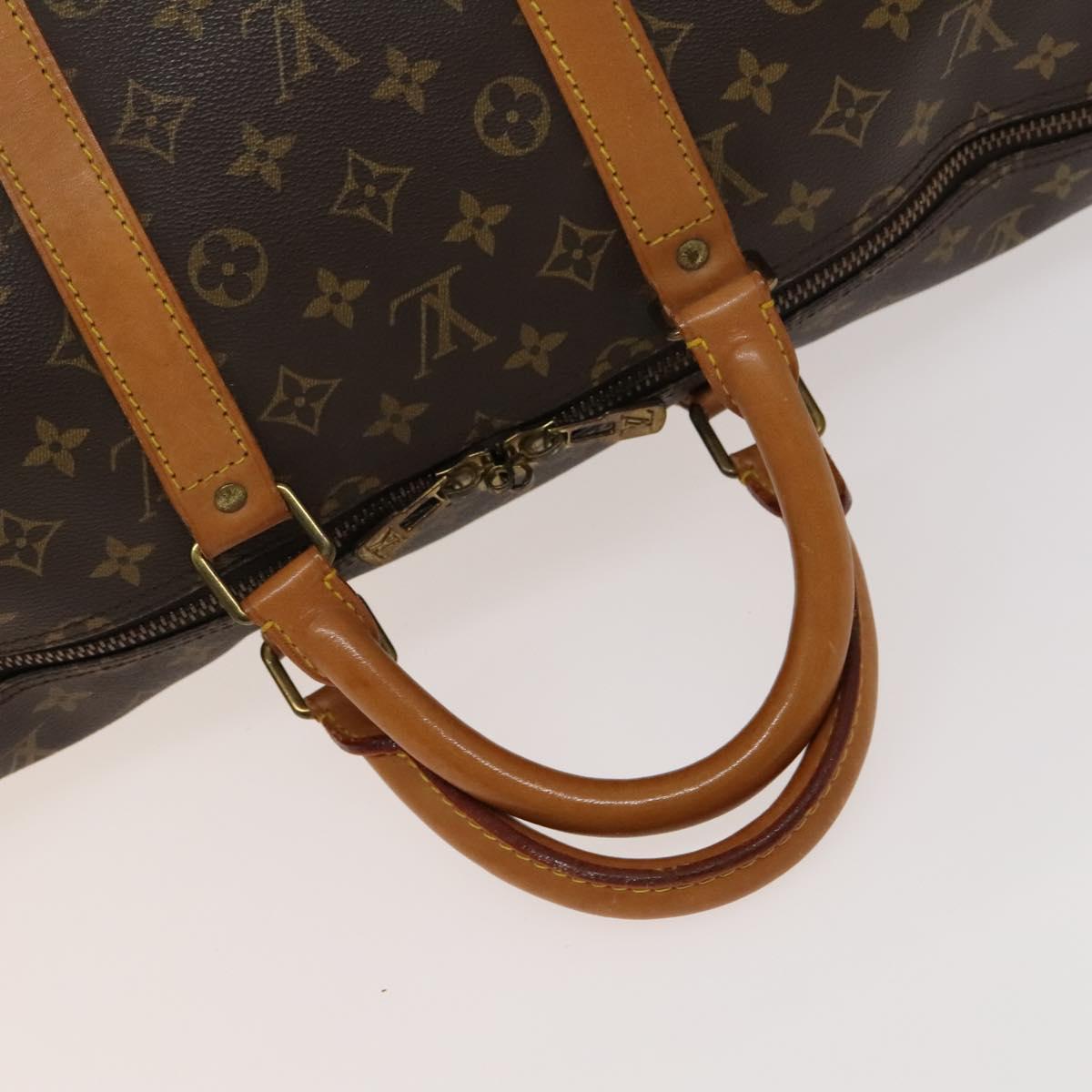 LOUIS VUITTON Monogram Keepall 55 Boston Bag M41424 LV Auth 124409