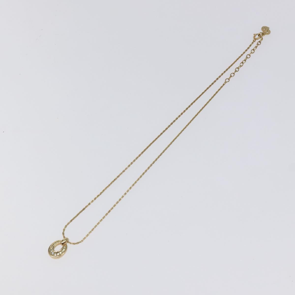 Christian Dior Necklace metal Gold Auth 124444